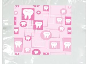 Sherman Dental SMALL PINK TOOTH BAG 7 1/2" x 9"