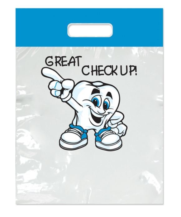 Sherman Dental SMALL GREAT CHECKUP! BAG 7 1/2" x 9"
