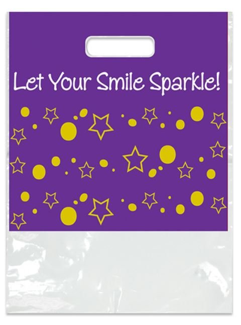 Sherman Dental SMALL SMILE SPARKLE! BAG 7 1/2" x 9"