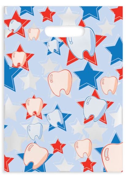 Sherman Dental STAR TOOTH SCATTER BAG 7" x 10"