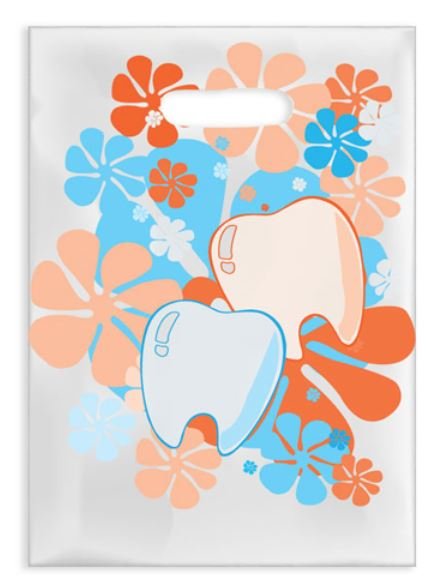 Sherman Dental FLOWER POWER SCATTER BAG 7" x 10"