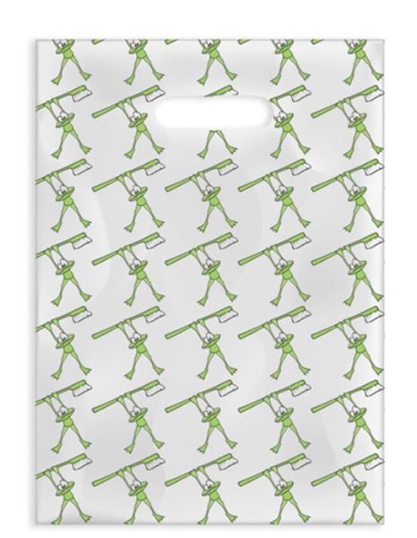 Sherman Dental FROG & BRUSH SCATTER BAG 7" x 10"