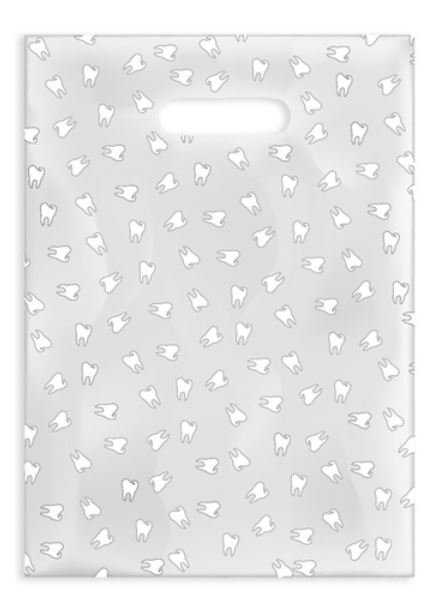 Sherman Dental TEETH LINE ART SCATTER BAG 7" x 10"