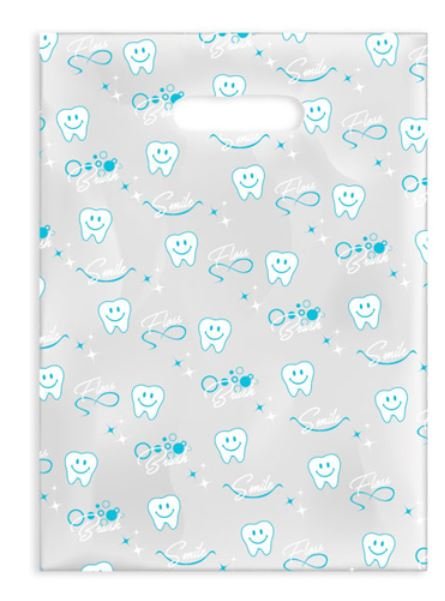 Sherman Dental SMILE BRUSH FLOSS SCATTER BAG 7" x 10"