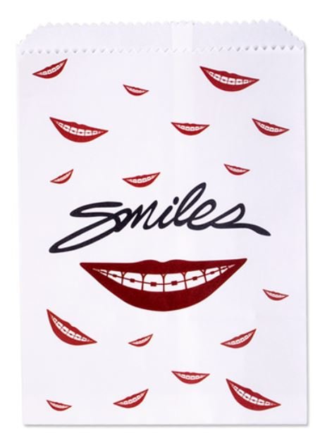 Sherman Dental SMILES WITH BRACES PAPER BAGS 7.5x 10"