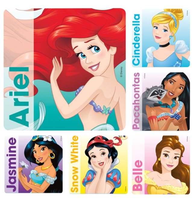 Sherman Dental CLASSIC DISNEY PRINCESS STICKERS