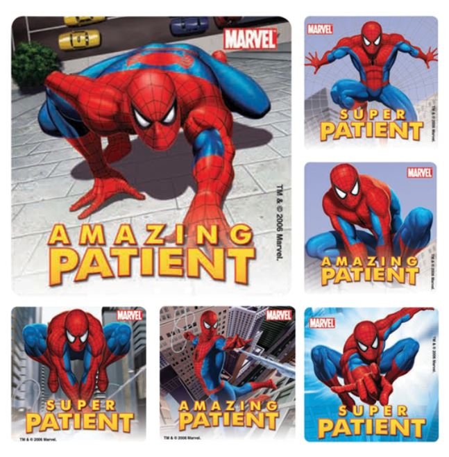 Sherman Dental SPIDER-MAN PATIENT STICKERS