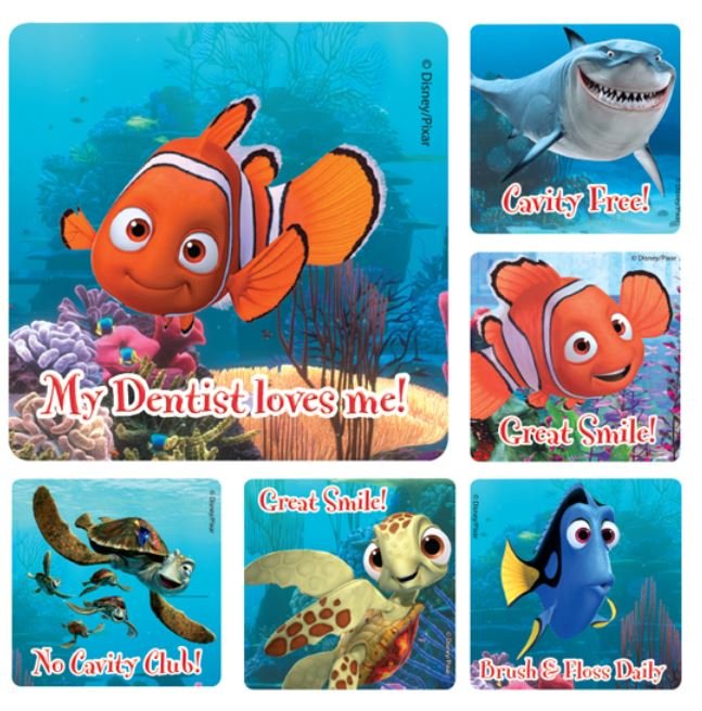 Sherman Dental FINDING NEMO DENTAL STICKERS