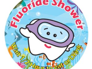 Sherman Dental FLUORIDE SHOWER STICKERS