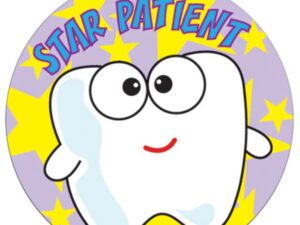 Sherman Dental STAR PATIENT TOOTH STICKERS