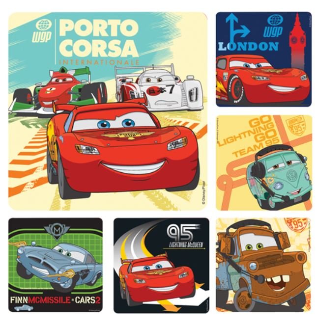 Sherman Dental DISNEY'S CARS 2 STICKERS