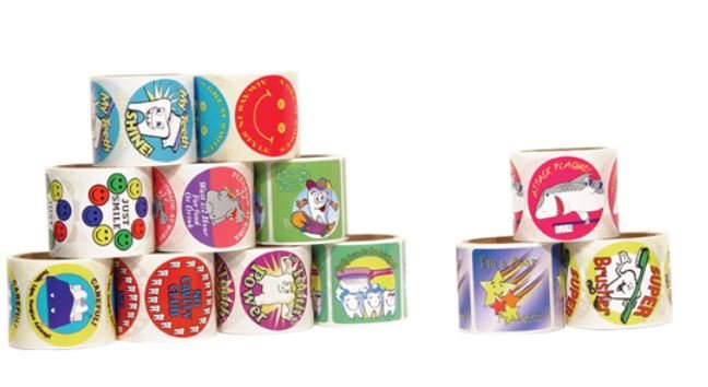 Sherman Dental DENTAL STICKER ASSORTMENT (1200)