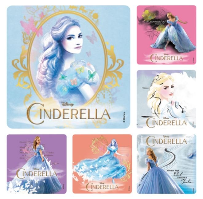 Sherman Dental CINDERELLA MOVIE STICKERS