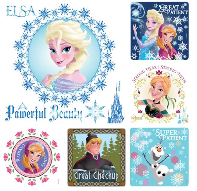 Sherman Dental FROZEN DENTAL STICKERS