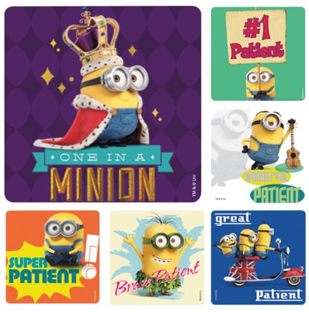 Sherman Dental MINIONS PATIENT STICKERS
