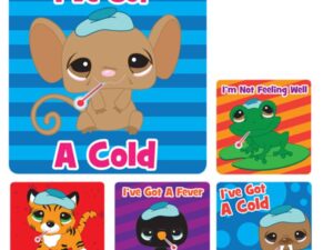 Sherman Dental COLD & FEVER MEDICAL PATIENT STICKERS