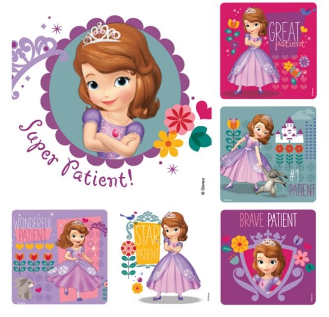 Sherman Dental SOFIA THE FIRST MEDICAL STICKERS