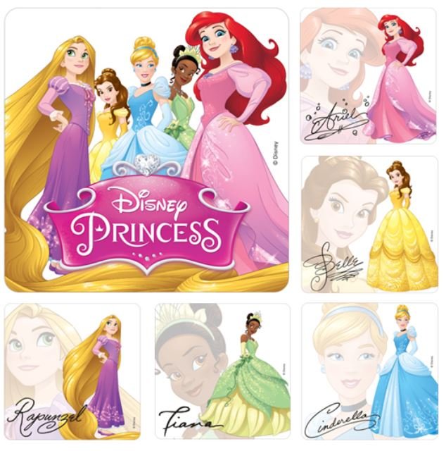 Sherman Dental DISNEY PRINCESS AUTOGRAPH STICKERS