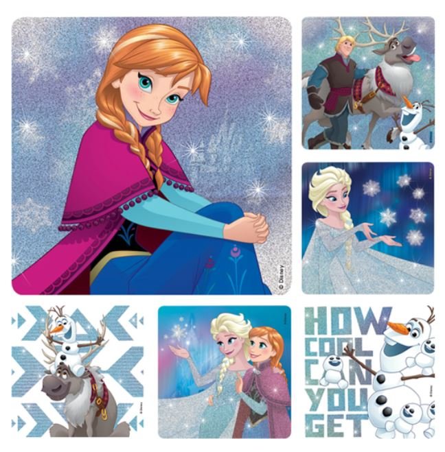 Sherman Dental FROZEN GLITTER STICKERS