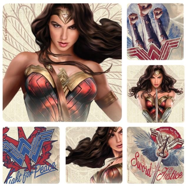 Sherman Dental WONDER WOMAN STICKERS