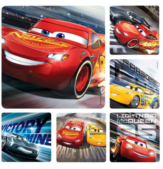 Sherman Dental CARS 3 STICKERS