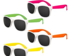 Sherman Dental KIDS WHITE FRAME WITH NEON ARMS CLASSIC SUNGLASSES - UV400