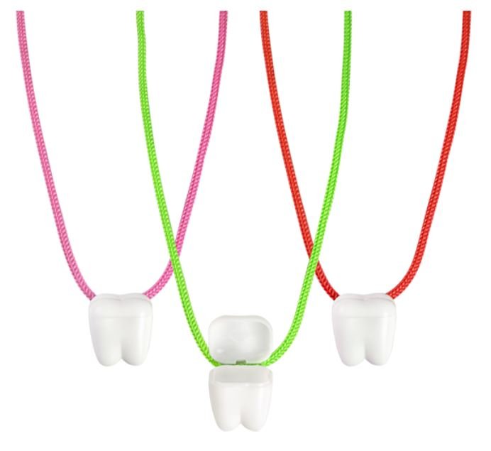 Sherman Dental 1" WHITE TOOTH SAVER NECKLACE