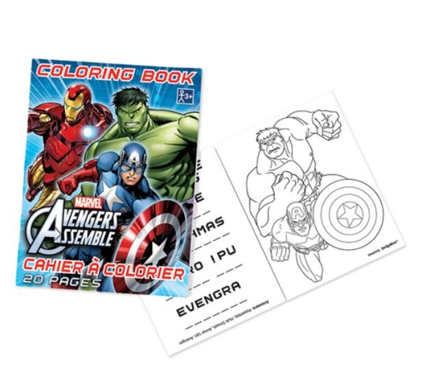 Sherman Dental MARVEL AVENGERS COLORING BOOK