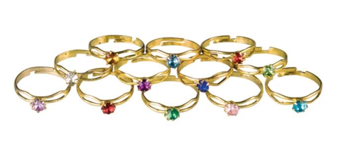 Sherman Dental BOXED BIRTHSTONE RINGS ASSORTED