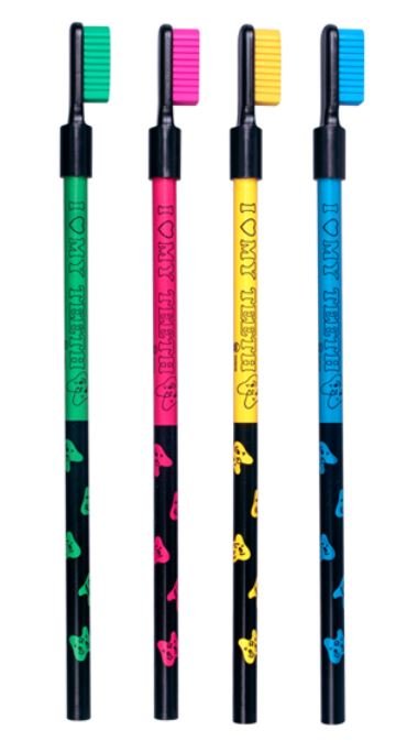 Sherman Dental 8.25" TOOTHBRUSH PENCILS/ERASER