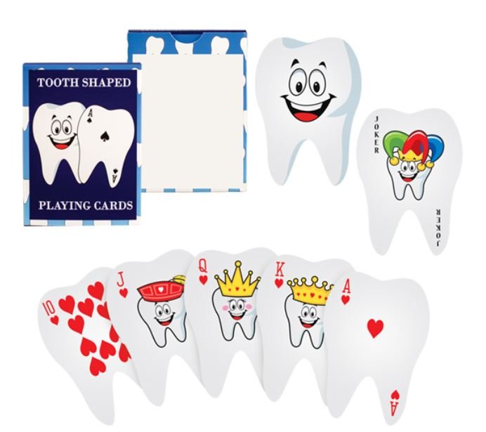 Sherman Dental TOOTH SHAPED PLAYING CARDS