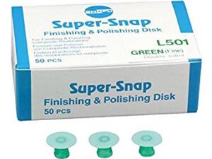 Super-Snap Contouring Fine (green) double sided disks, 50/box