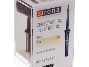 Sirona CEREC® All-In-One Milling Instruments for inLab® MC XL, Practice Lab MC XL, MC, MCX, and MC XL – Step Bur, 20 mm, 6/Pkg
