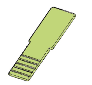 Sirona- XIOS PLUS Posterior Sensor Holder Tab, Green, 100/Pk. Disposable Intraoral