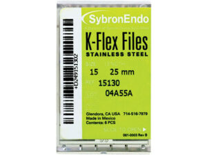 SybronEndo Hedstrom Files 6/Box. Stainless Steel