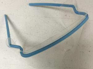 TMG Disposable Safety Glasses ( eye Shield ) Ligh Blue  Frame- 10pcs / Bag
