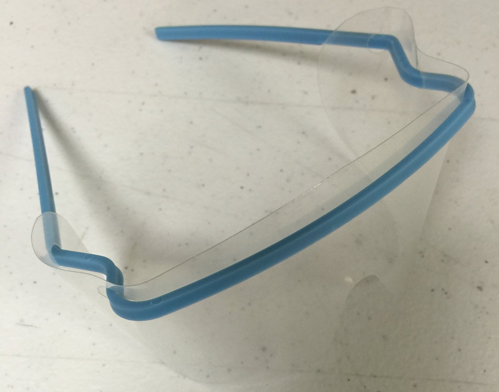 TMG Disposable Safety Glasses ( eye Shield ) Ligh Blue  Frame- 10pcs / Bag