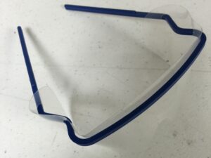 TMG Disposable Safety Glasses ( eye Shield ) Dark Blue Frame- 10pcs / Bag
