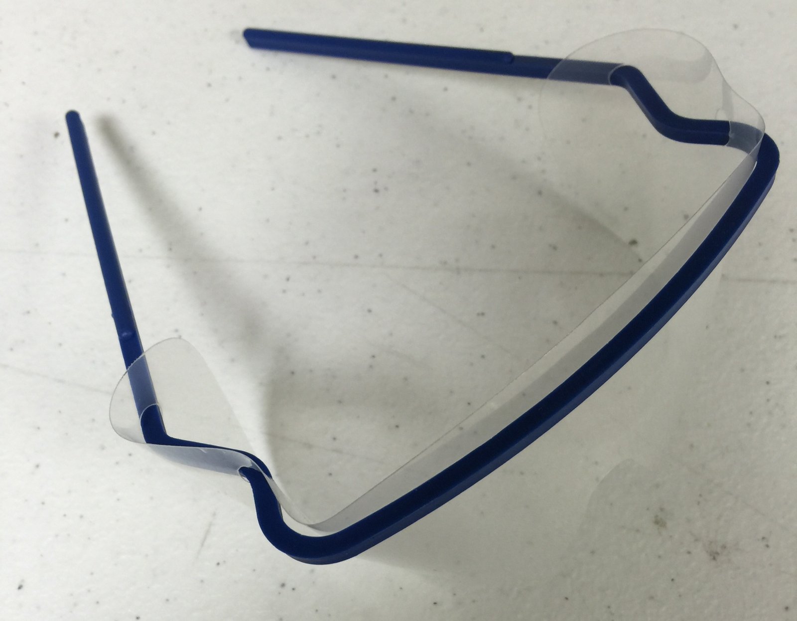 TMG Disposable Safety Glasses ( eye Shield ) Dark Blue Frame- 10pcs / Bag