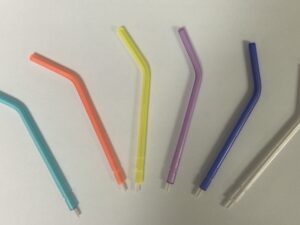 Disposable Air Water Syringe tips white Core / color Tip, Clear- 250/Bag