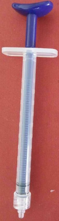TM Global Luer-Lock Endo Irrigation Syringes- 1 cc, Clear Cover / Blue Plunger, 50/Bag