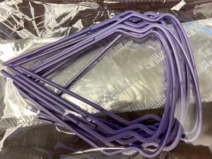 TMG Disposable Safety Glasses ( eye Shield ) Purple Frame- 10pcs / Bag