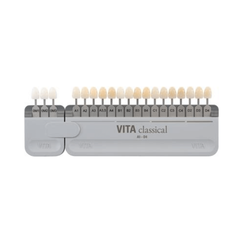 Vident Vita Classical shade guide with Bleach clip, 16 tabs A1-D4