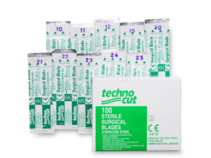 TECHNO-CUT® General Surgery Blades Sterile With Silicone Coating, 100/BX Size 12