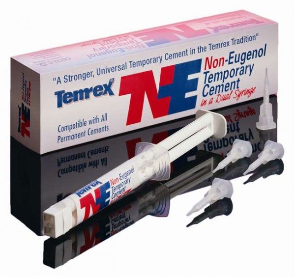 TNE Dual Syringe Temporary Cement, 6g syringe, 15 tips, Releasing agent
