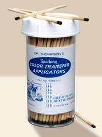 Dr. Thompson Color Transfer Applicators, 150/Bottle. Used to reveal irritated