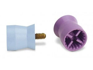 Young Webbed Screw Type Prophy Cup, Petite Latex Free, Soft, Purple, package