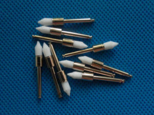 TM Global equipment Prophy brush Tampered, latch type, clear nylon 100 pcs.