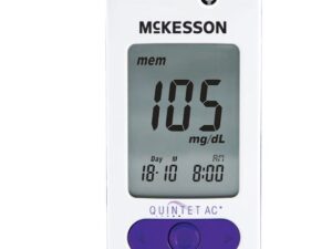 Blood Glucose Meter QUINTET AC® 5 Second  Results Stores Up To 500 Results with Date and  Time Auto Coding