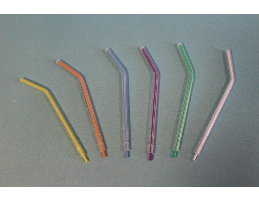 TMG (Woodpecker) Disposable Air water Syringe Tips - Clear tips / Colore cores, Clear - 500/Bag